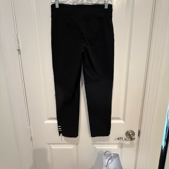 Zac & Rachel Black Pants with Gold Accents size 4p - Picture 3 of 8